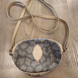 Yves Saint Laurent Vintage Black and Tan Crossbody Bag